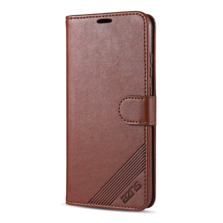 For Huawei Honor 9X Lite AZNS Sheepskin Texture Horizontal Flip Leather Case with Holder & Card Slots & Wallet(Brown) by AZNS