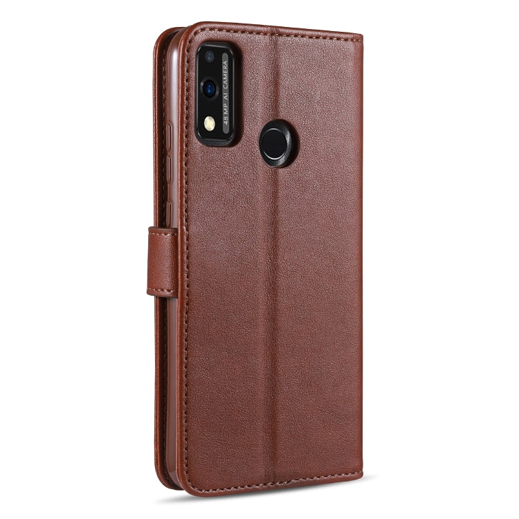 For Huawei Honor 9X Lite AZNS Sheepskin Texture Horizontal Flip Leather Case with Holder & Card Slots & Wallet(Brown) by AZNS