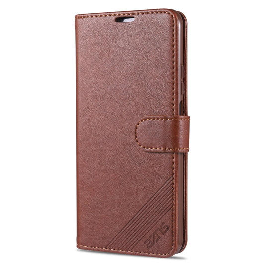 For Huawei Honor 30 Youth AZNS Sheepskin Texture Horizontal Flip Leather Case with Holder & Card Slots & Wallet(Brown) by AZNS