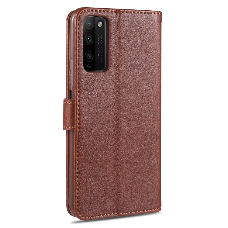 For Huawei Honor 30 Youth AZNS Sheepskin Texture Horizontal Flip Leather Case with Holder & Card Slots & Wallet(Brown) by AZNS
