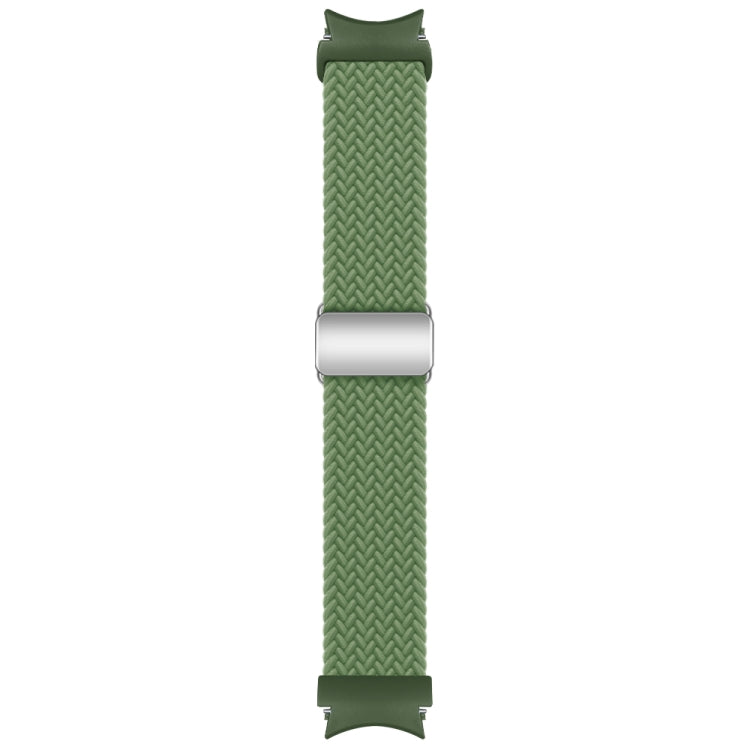 For Samsung Galaxy Watch 7 / 6 / 5 / 4 Nylon Loop Magnetic Buckle Watch Band(Cactus) by bashfashion