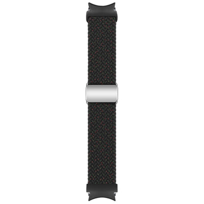 For Samsung Galaxy Watch 7 / 6 / 5 / 4 Nylon Loop Magnetic Buckle Watch Band(Starlight Black) by bashfashion