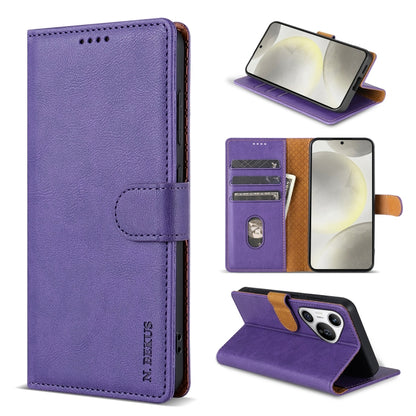 For Huawei Pura 70 Ultra N.BEKUS CSJ-P1 Solid Color Leather Phone Case(Purple) by N.BEKUS