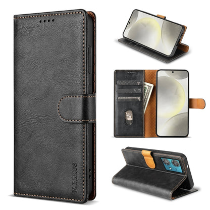 For Motorola Edge 40 Neo N.BEKUS CSJ-P1 Solid Color Leather Phone Case(Black) by N.BEKUS
