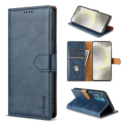 For Motorola Edge 40 Neo N.BEKUS CSJ-P1 Solid Color Leather Phone Case(Blue) by N.BEKUS