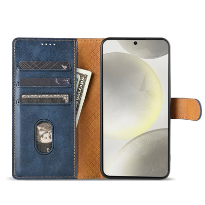 For Motorola Edge 40 Neo N.BEKUS CSJ-P1 Solid Color Leather Phone Case(Blue) by N.BEKUS