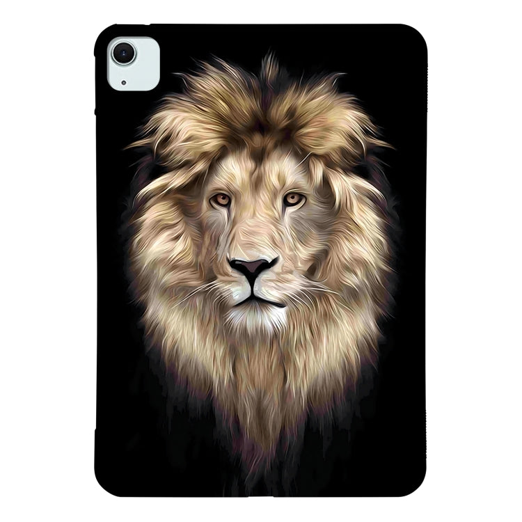 For iPad Air 10.9 2022 / 2020 Color Painting Pattern Smart Tablet TPU Case(Lion) by bashfashion