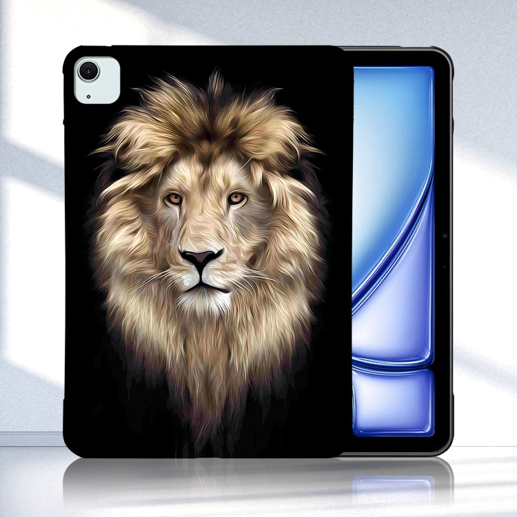 For iPad Air 10.9 2022 / 2020 Color Painting Pattern Smart Tablet TPU Case(Lion) by bashfashion