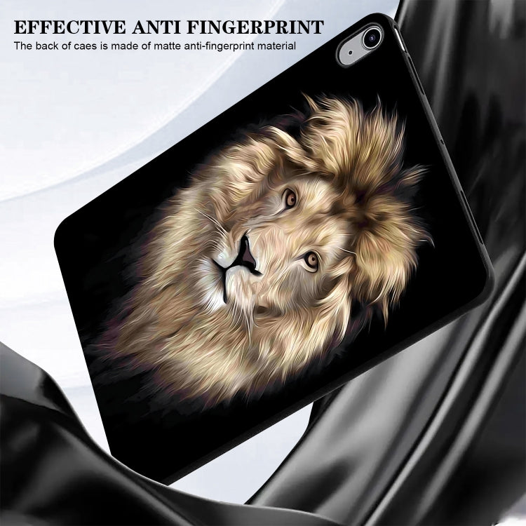 For iPad mini 2024 / mini 6 Color Painting Pattern Smart Tablet TPU Case(Lion) by bashfashion
