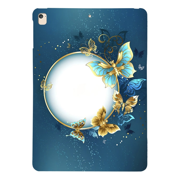 For iPad Air / Air 2 / 9.7 2017 / 2018 Color Painting Pattern Smart Tablet TPU Case(Butterfly Circle) by bashfashion