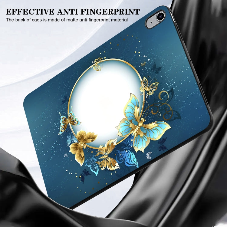 For iPad Pro 13 2025 / 2024 Color Painting Pattern Smart Tablet TPU Case(Butterfly Circle) by bashfashion