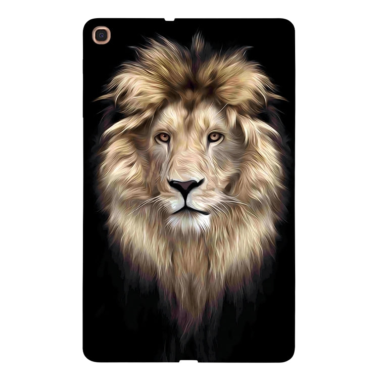 For Samsung Galaxy Tab A 10.1 (2019) Color Painting Pattern Smart Tablet TPU Case(Lion) by bashfashion