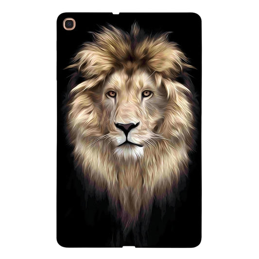 For Samsung Galaxy Tab A 10.1 (2019) Color Painting Pattern Smart Tablet TPU Case(Lion) by bashfashion