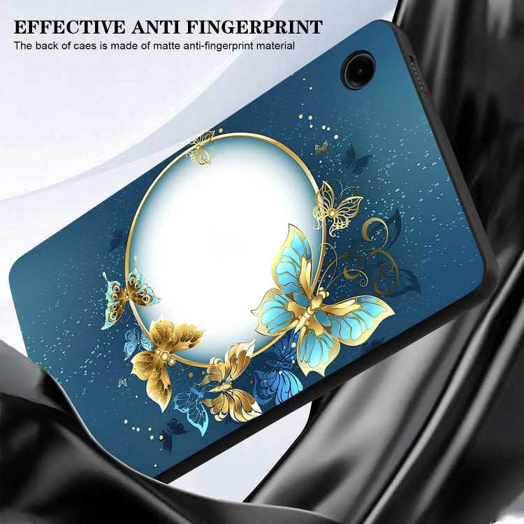 For Samsung Galaxy Tab A7 10.4 2020 Color Painting Pattern Smart Tablet TPU Case(Butterfly Circle) by bashfashion