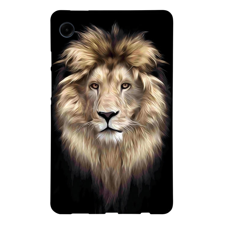 For Samsung Galaxy Tab A11 / A9 Color Painting Pattern Smart Tablet TPU Case(Lion) by bashfashion
