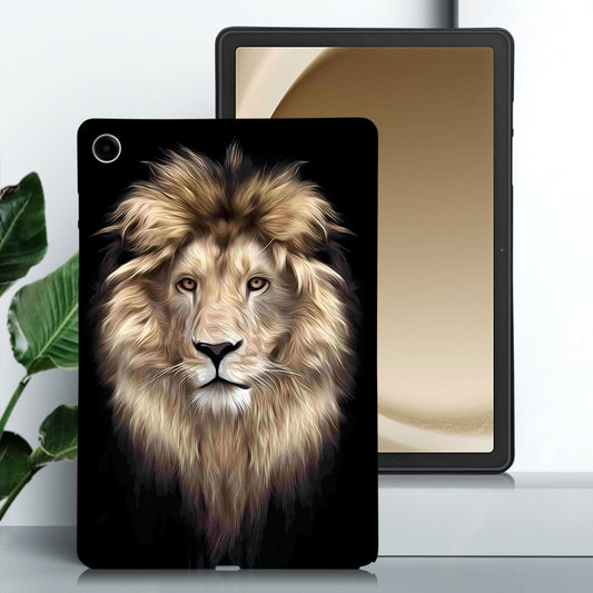 For Samsung Galaxy Tab A11+ / A9+ Color Painting Pattern Smart Tablet TPU Case(Lion) by bashfashion