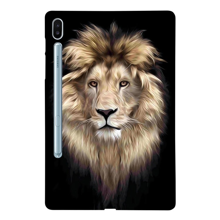 For Samsung Galaxy Tab S6 Color Painting Pattern Smart Tablet TPU Case(Lion) by bashfashion