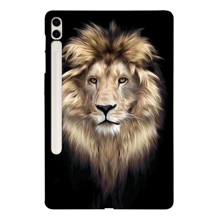 For Samsung Galaxy Tab S7+ / S8+ Color Painting Pattern Smart Tablet TPU Case(Lion) by bashfashion