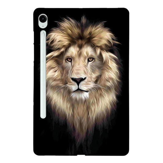 For Samsung Galaxy Tab S9 / S9 FE Color Painting Pattern Smart Tablet TPU Case(Lion) by bashfashion