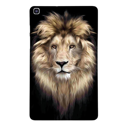 For Samsung Galaxy Tab A 8.0 2019 Color Painting Pattern Smart Tablet TPU Case(Lion) by bashfashion