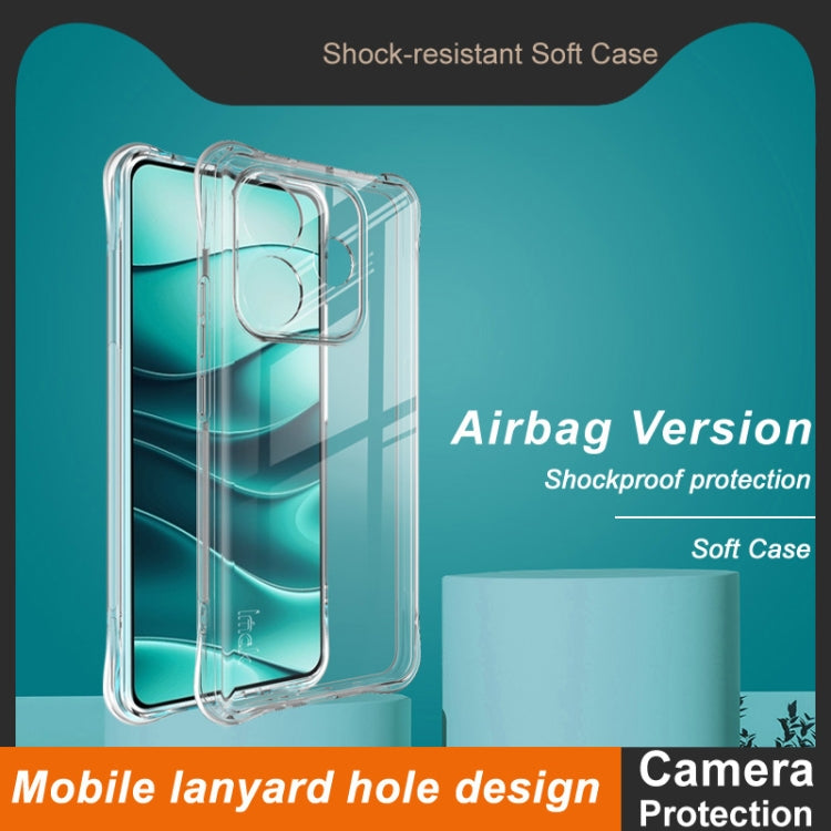 For Redmi Note 14 5G imak Shockproof Airbag TPU Phone Case(Transparent) by imak