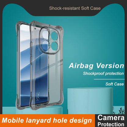 For Redmi Note 14 Pro 5G imak Shockproof Airbag TPU Phone Case(Transparent Black) by imak