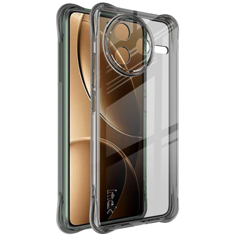 For Redmi K80 imak Shockproof Airbag TPU Phone Case(Transparent Black) by imak