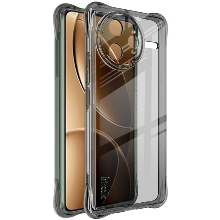 For Redmi K80 Pro imak Shockproof Airbag TPU Phone Case(Transparent Black) by imak