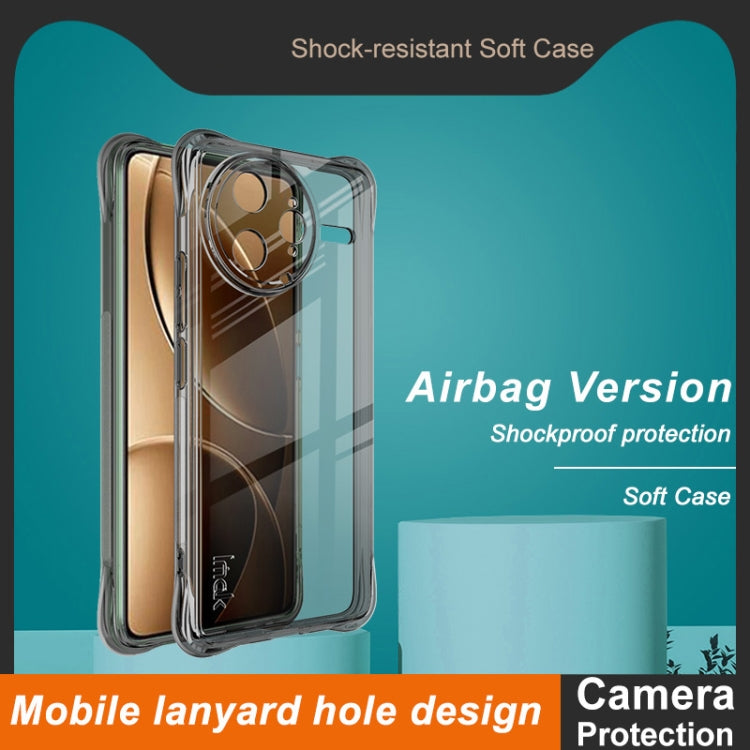 For Redmi K80 Pro imak Shockproof Airbag TPU Phone Case(Transparent Black) by imak