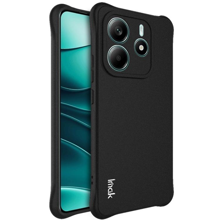 For Redmi Note 14 5G Global imak Shockproof Airbag TPU Phone Case(Matte Black) by imak
