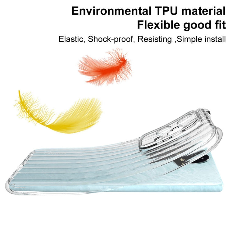 For OnePlus Nord 4 IMAK Corrugated Texture Airbag TPU Phone Case(Transparent) by imak