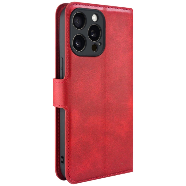 For iPhone 15 Pro IMAK Count Series Flip Leather Phone Case(Red) by imak