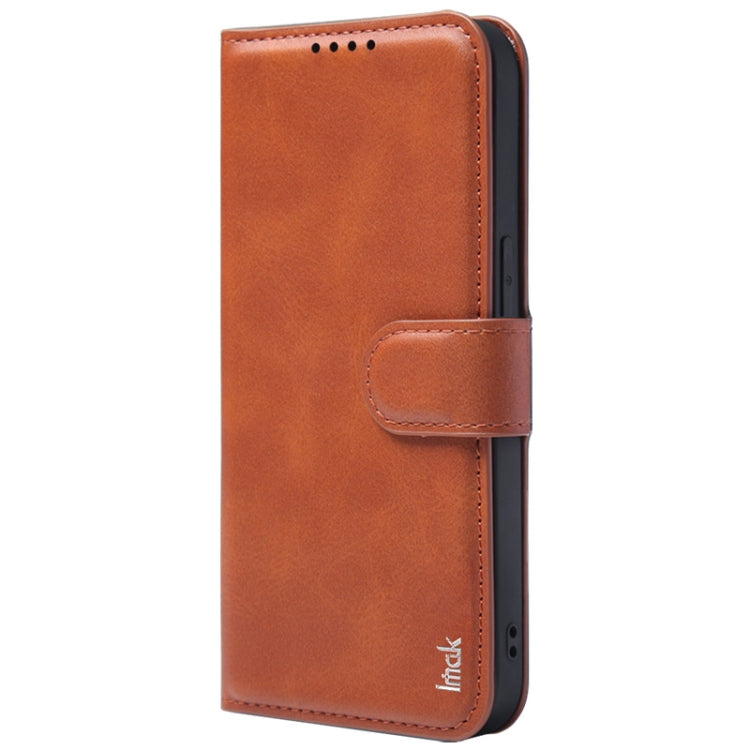 For iPhone 15 Pro IMAK Count Series Flip Leather Phone Case(Brown) by imak