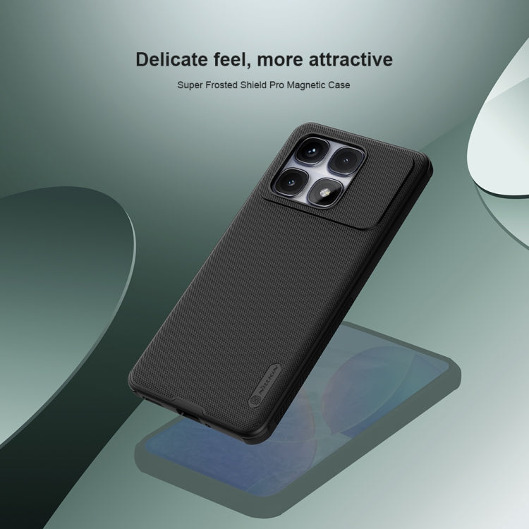 For Redmi K70 Ultra NILLKIN Frosted Shield Pro Magnetic Phone Case(Black) by NILLKIN
