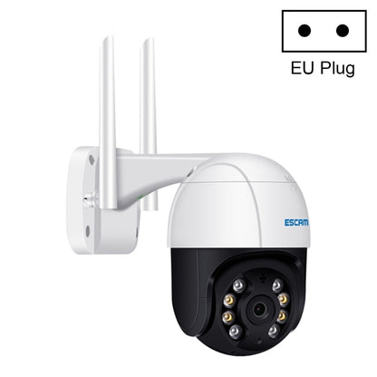 ESCAM QF518 5MP Smart WiFi IP Camera, Support AI Humanoid Detection / Auto Tracking / Dual Light Night Vision / Cloud Storage / Two Way Audio / TF Card, Plug:EU Plug(White) by ESCAM