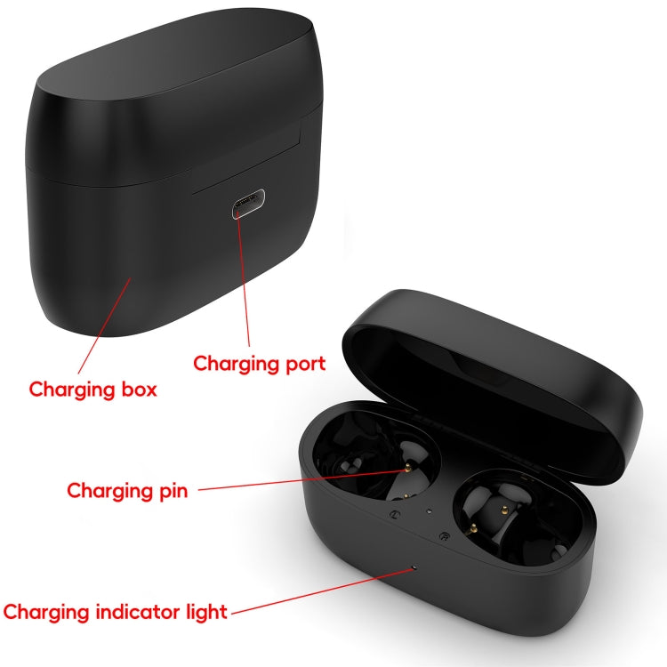 For Jabra Elite 85T Wireless Bluetooth Earphone Charging Box(Black) by bashfashion