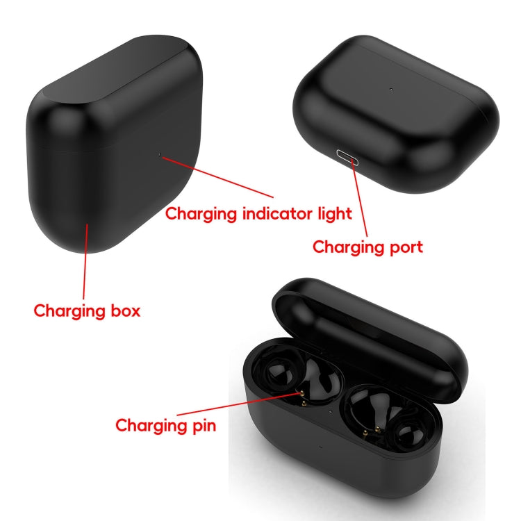 For Jabra Elite 8 / Elite 8 Active Wireless Bluetooth Earphone Charging Box(Black) by bashfashion
