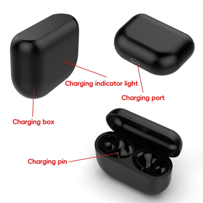 For Jabra Elite 10 Wireless Bluetooth Earphone Charging Box(Black) by bashfashion