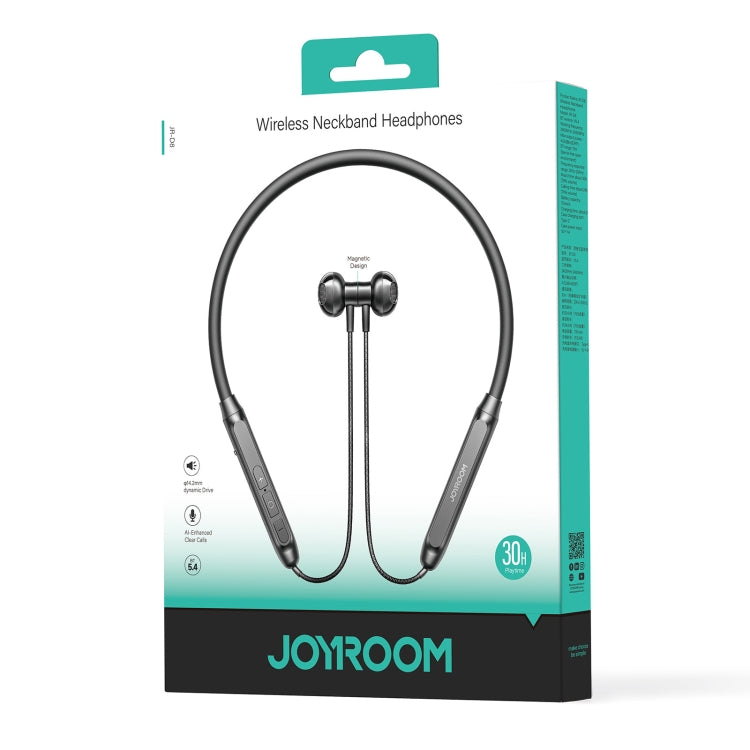 JOYROOM JR-D8 Neckband Wireless Bluetooth Sports Outdoor Earphone(Black) by JOYROOM