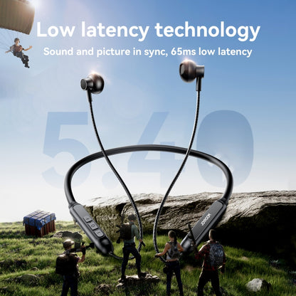 JOYROOM JR-D8 Neckband Wireless Bluetooth Sports Outdoor Earphone(Black) by JOYROOM