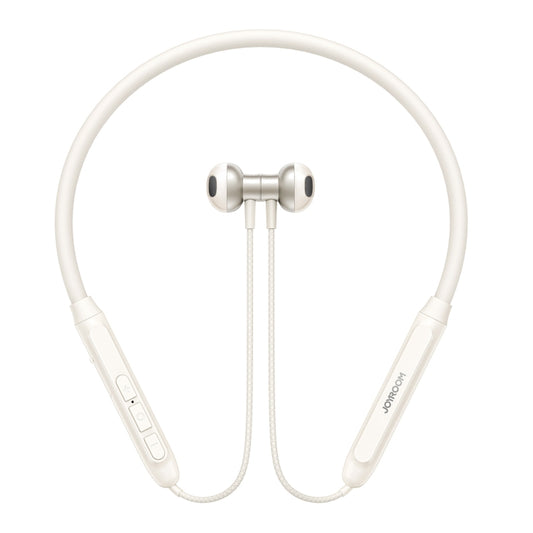 JOYROOM JR-D8 Neckband Wireless Bluetooth Sports Outdoor Earphone(Creamy White) by JOYROOM