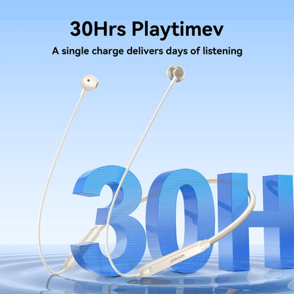 JOYROOM JR-D8 Neckband Wireless Bluetooth Sports Outdoor Earphone(Creamy White) by JOYROOM