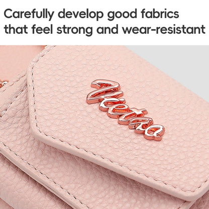 For iPhone 15 Pro Max VIETAO Ring Holder Wallet PU Phone Case with Lanyard(Purple) by VIETAO