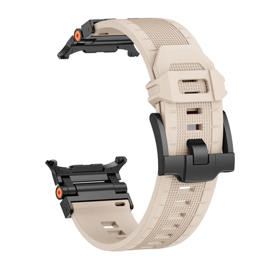 For Samsung Galaxy Watch UItra 47mm / Ultra 2025 Armor TPU Sports Watch Band(Starlight Black) by bashfashion