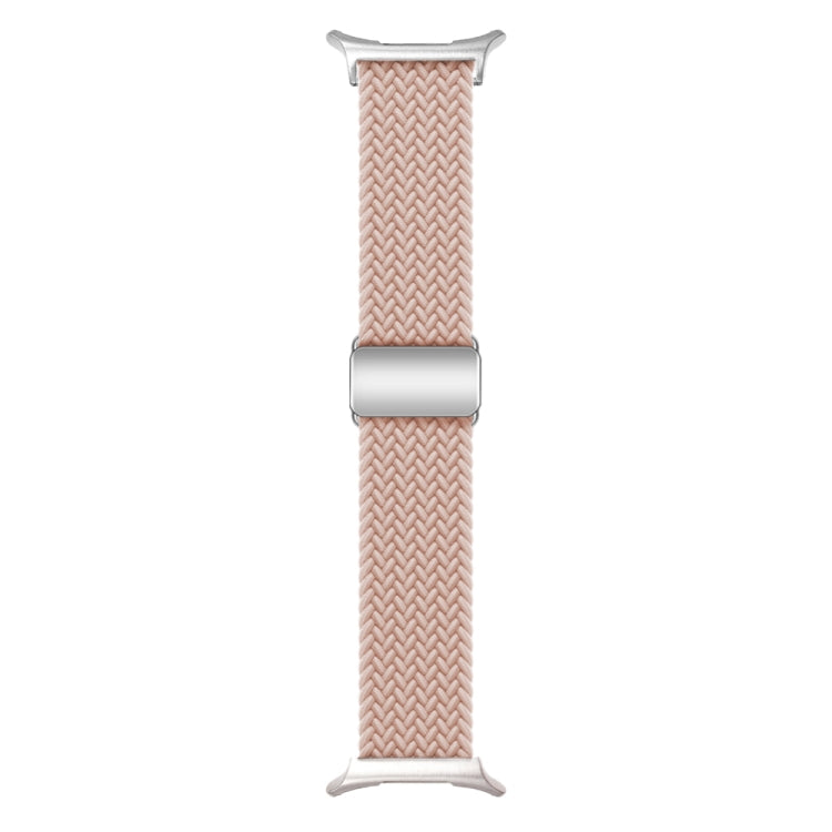 For Samsung Galaxy Watch Ultra 47mm / Ultra 2025 Nylon Loop Magnetic Buckle Watch Band(Pink Sand) by bashfashion