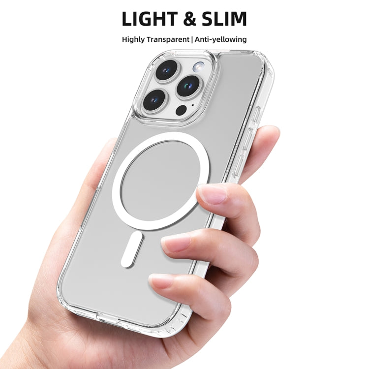 For iPhone 16 Pro Mutural Ice Series MagSafe Magnetic TPU Phone Case(Transparent) by Mutural