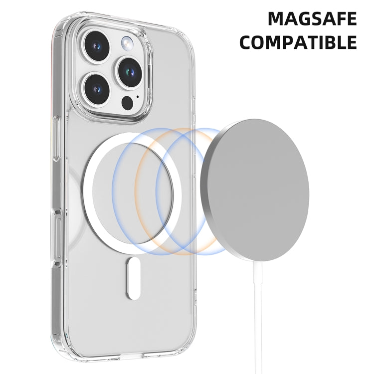 For iPhone 16 Plus Mutural Ice Series MagSafe Magnetic TPU Phone Case(Transparent) by Mutural