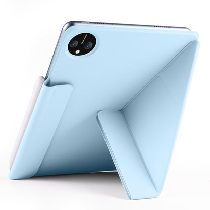 For Honor MagicPad 2 12.3 Fixed Buckle Magnetic Deformation Leather Tablet Case(Ice Blue) by bashfashion