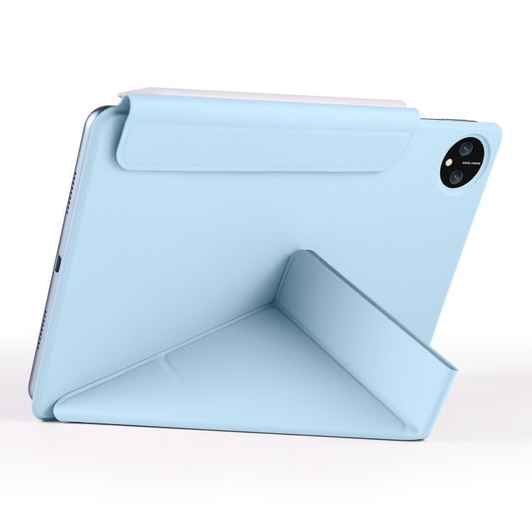 For Honor MagicPad 2 12.3 Fixed Buckle Magnetic Deformation Leather Tablet Case(Ice Blue) by bashfashion