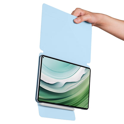 For Honor MagicPad 2 12.3 Fixed Buckle Magnetic Deformation Leather Tablet Case(Ice Blue) by bashfashion